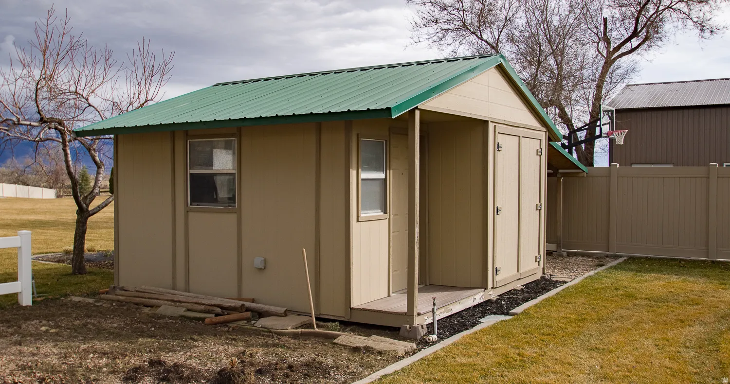 View of shed.