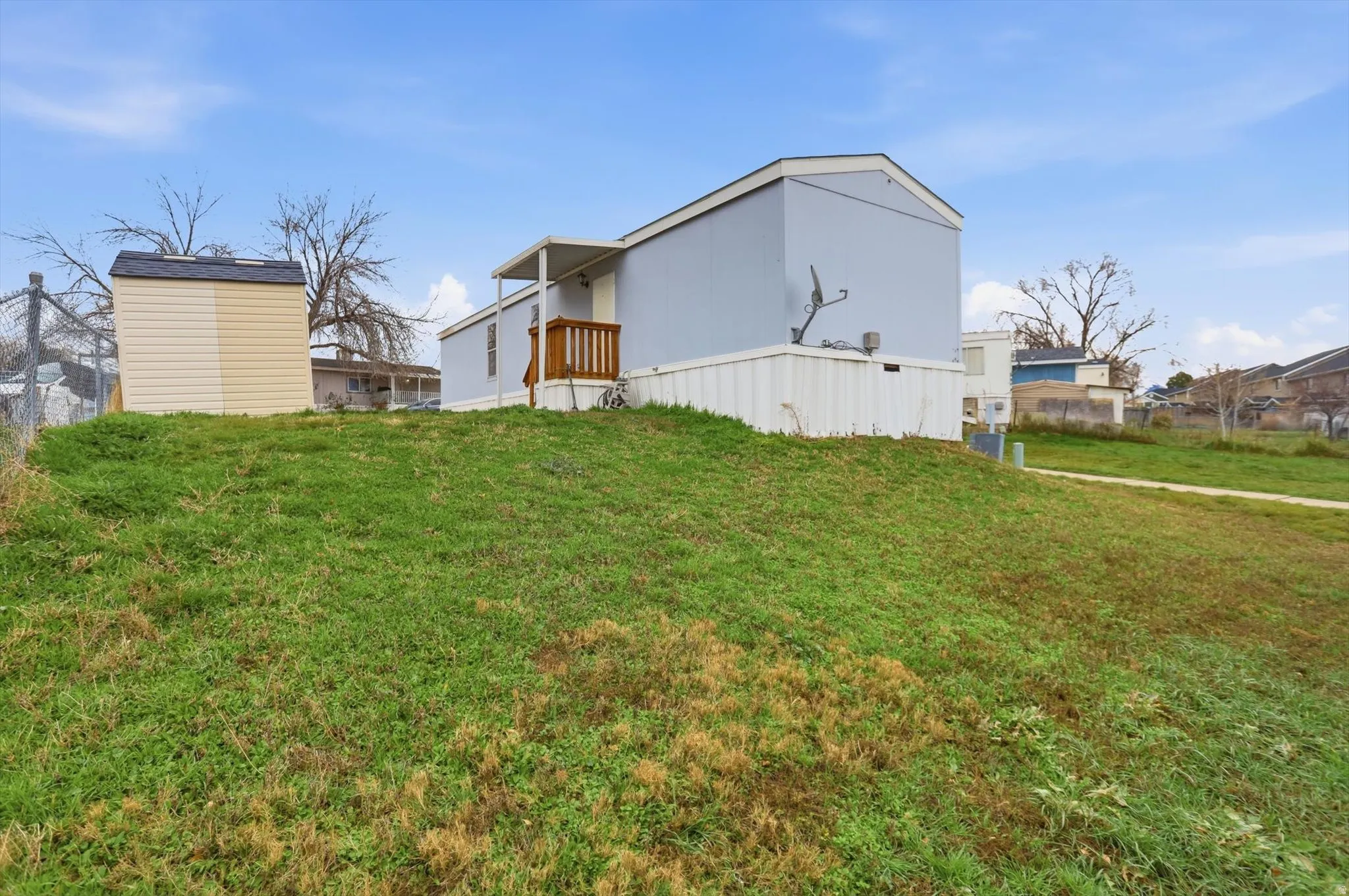 Back of property