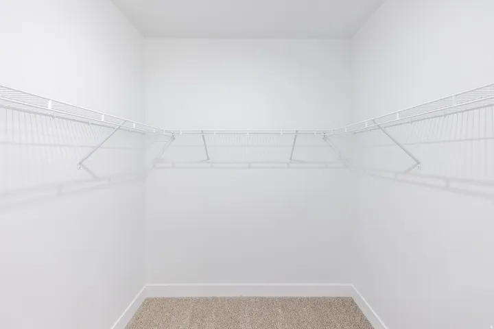 White wire shelving system