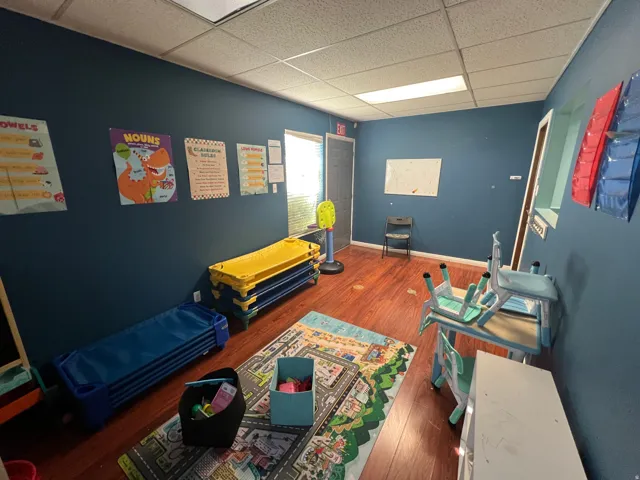 Game room with a drop ceiling