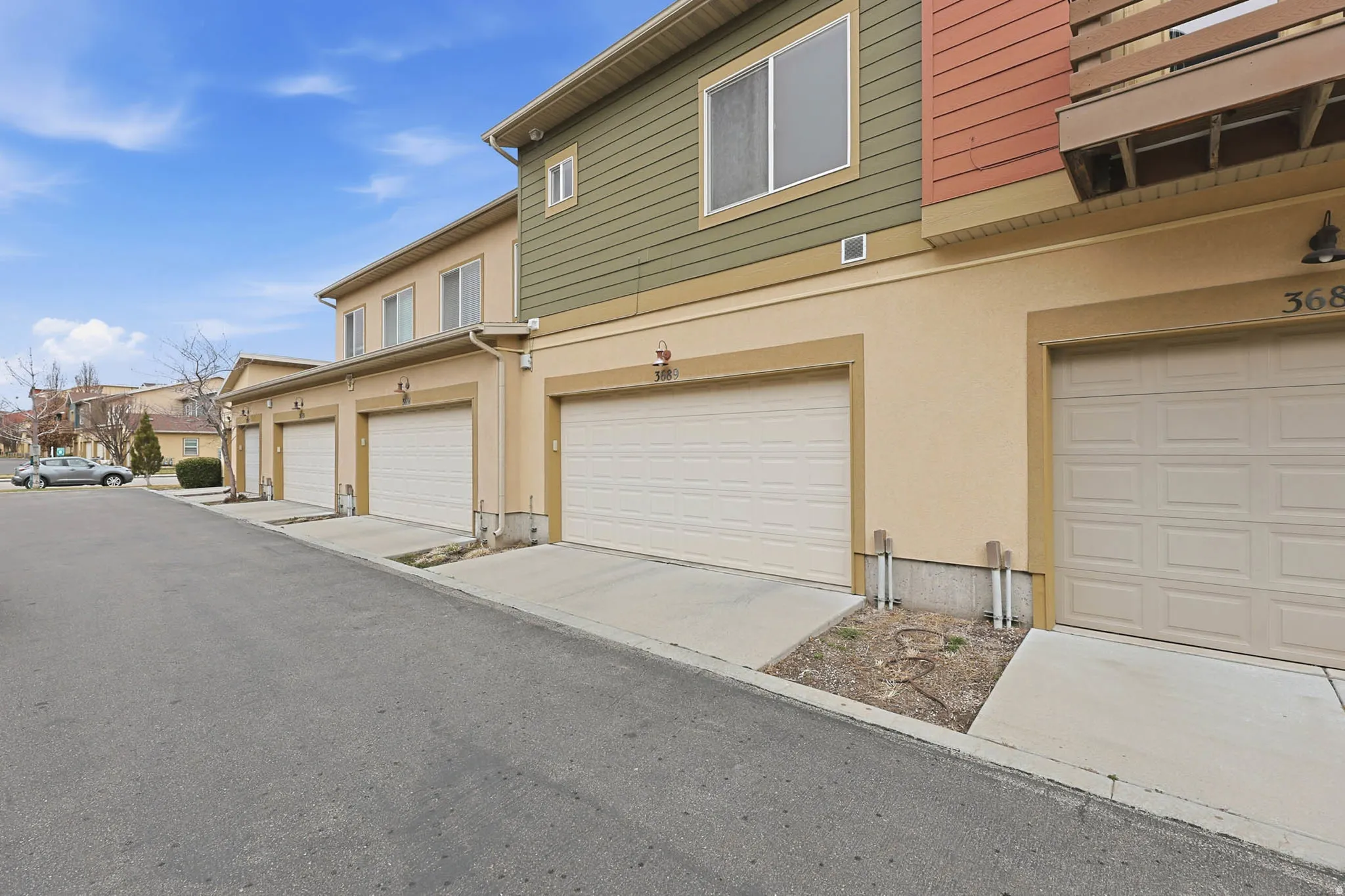 View of side of property with stucco siding
