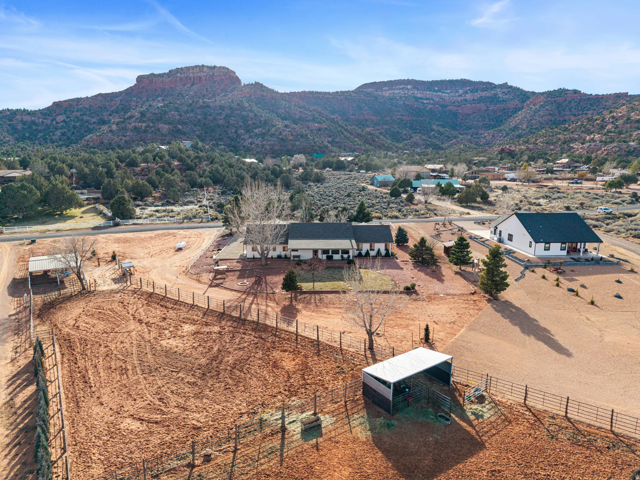 Aerial view from back of property