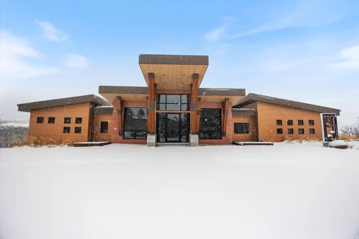 Snow covered property