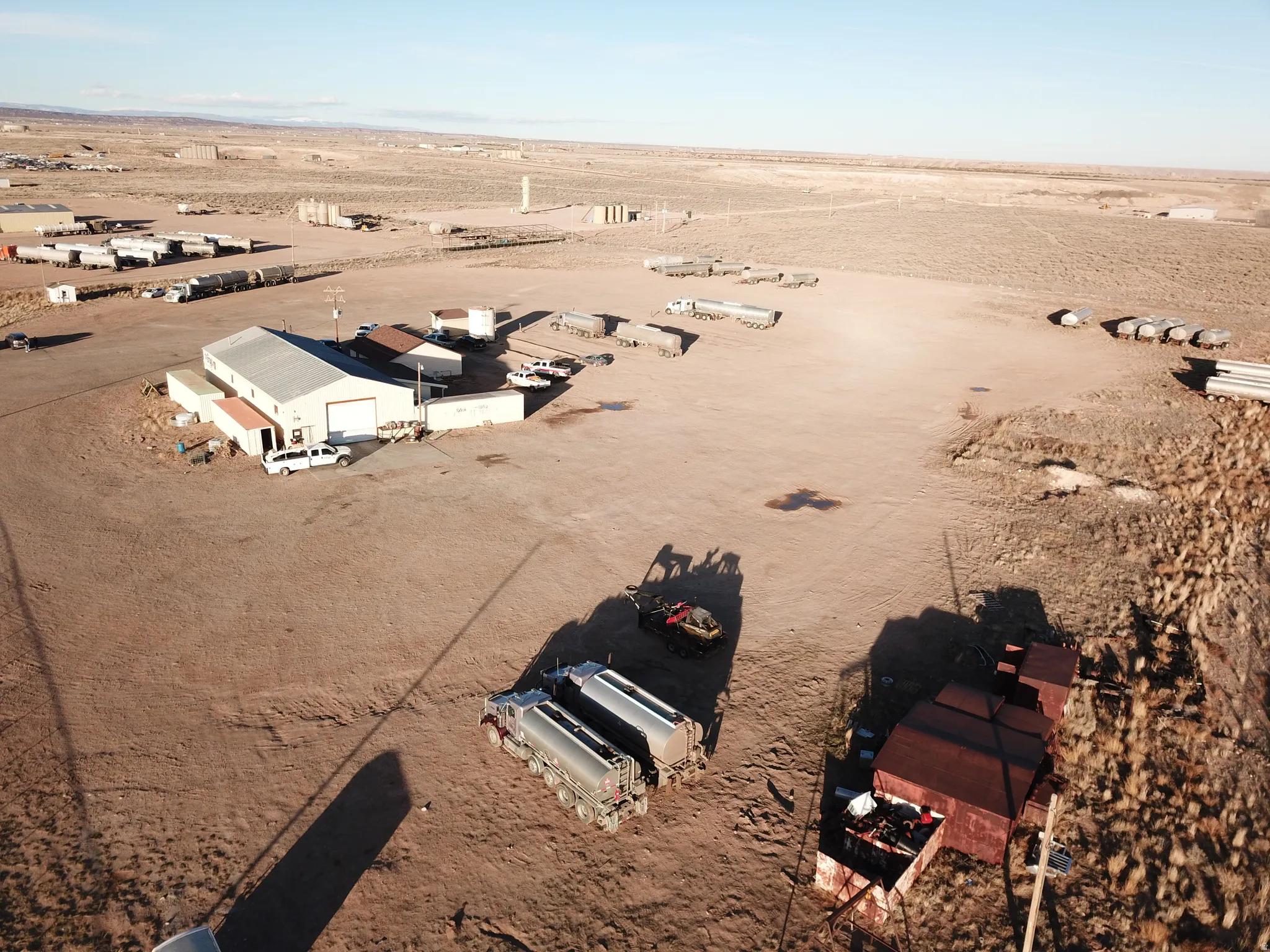 View of rural area with a desert landscape