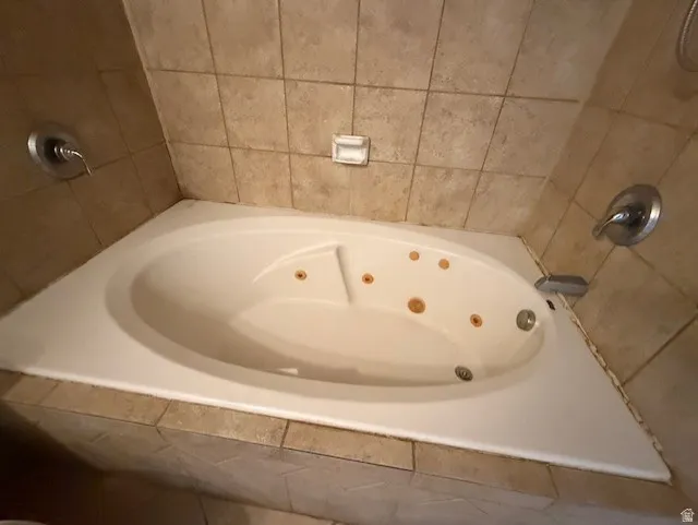 Bathroom with a whirlpool tub