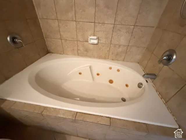 Bathroom with a whirlpool tub