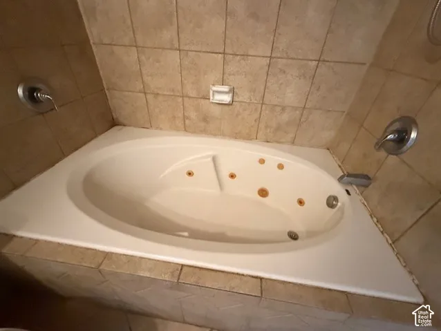 Bathroom with a whirlpool tub