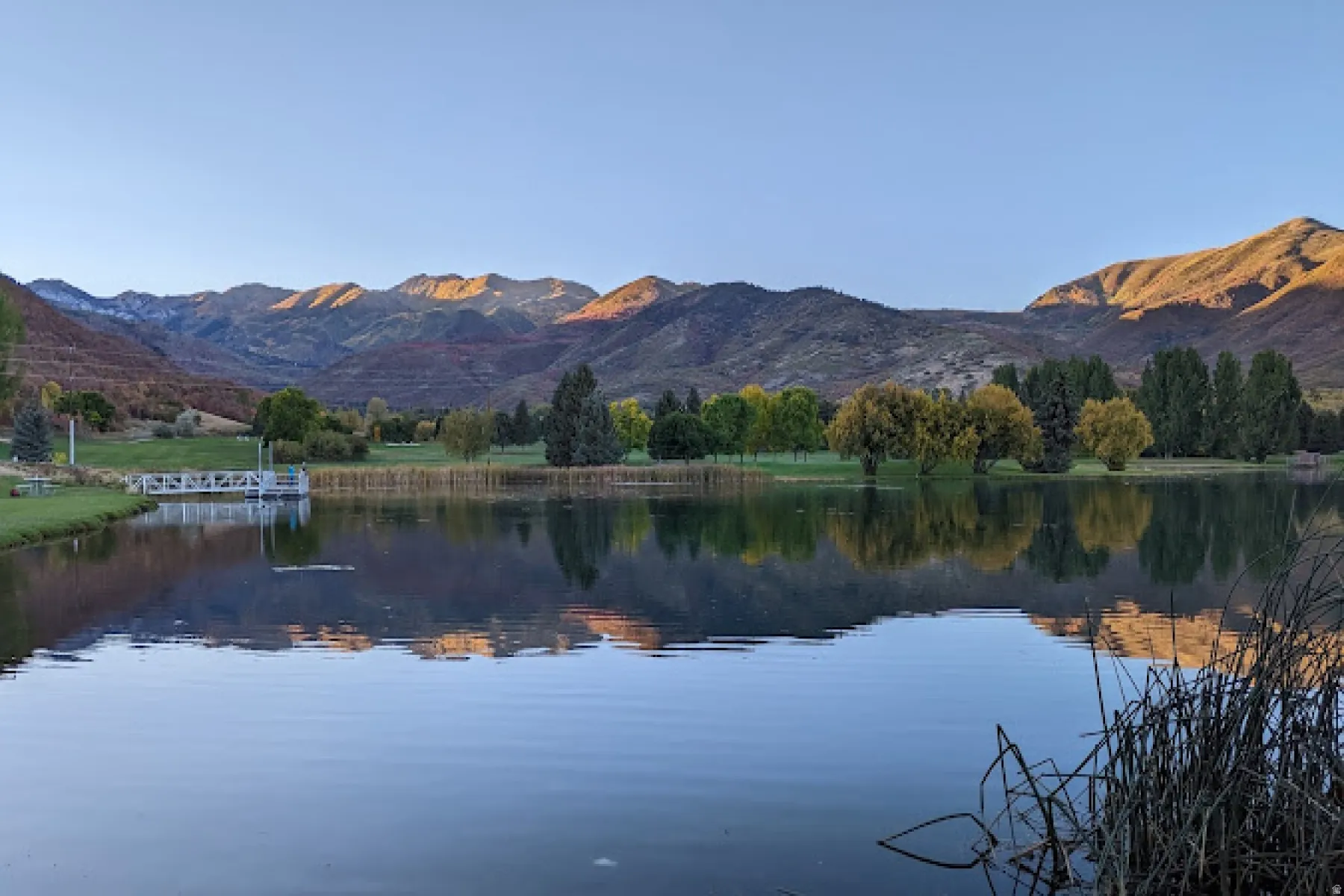 Water view featuring a mountain backdrop
