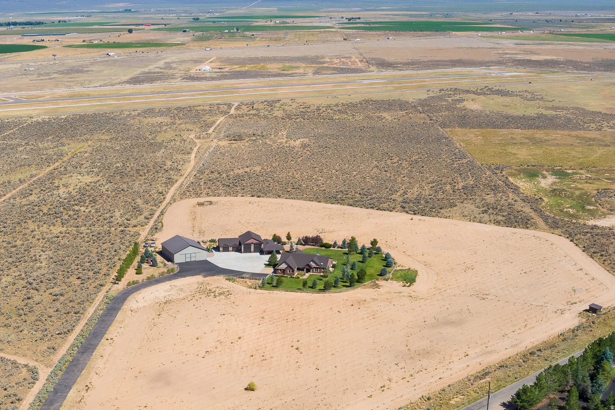 View of rural area with a desert landscape