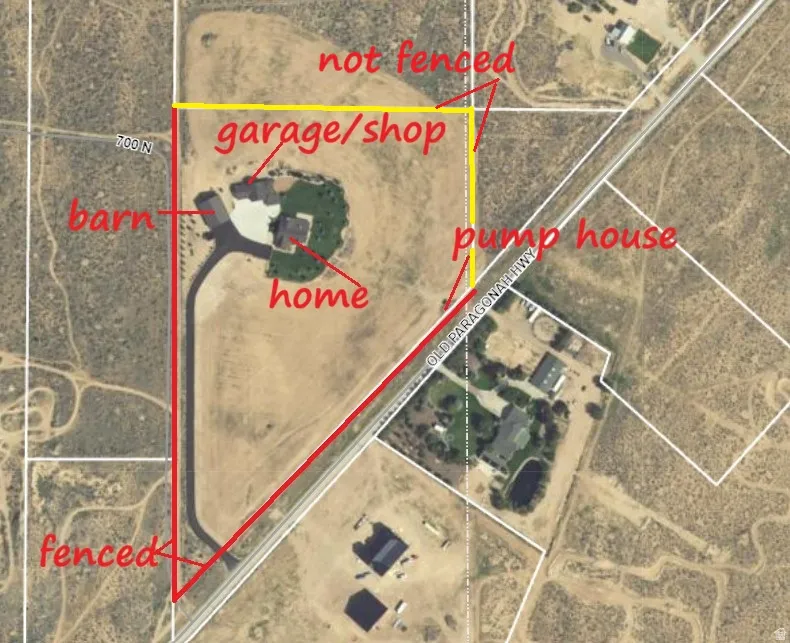 Map / location featuring property parcel outlined