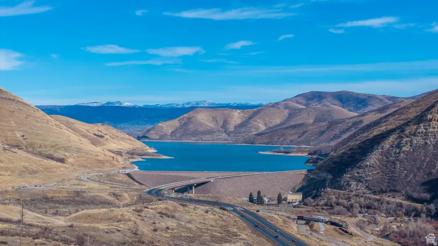 Water view featuring a mountainous background