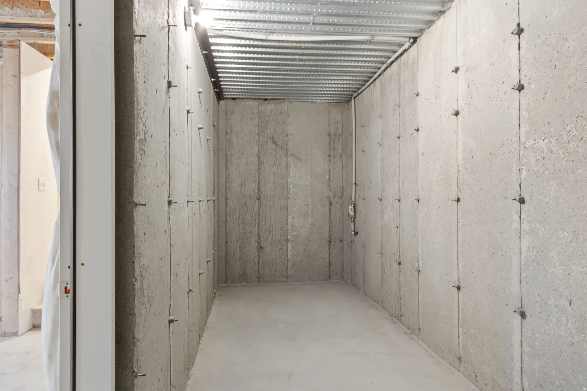 View of unfinished below grade area