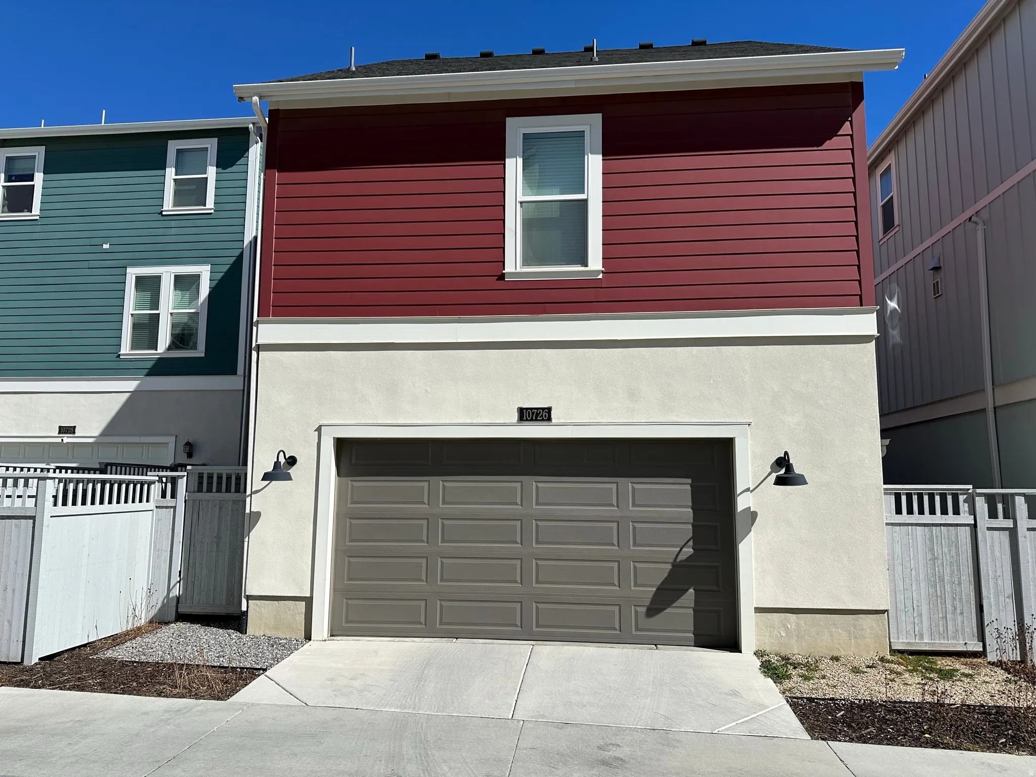 rear of home