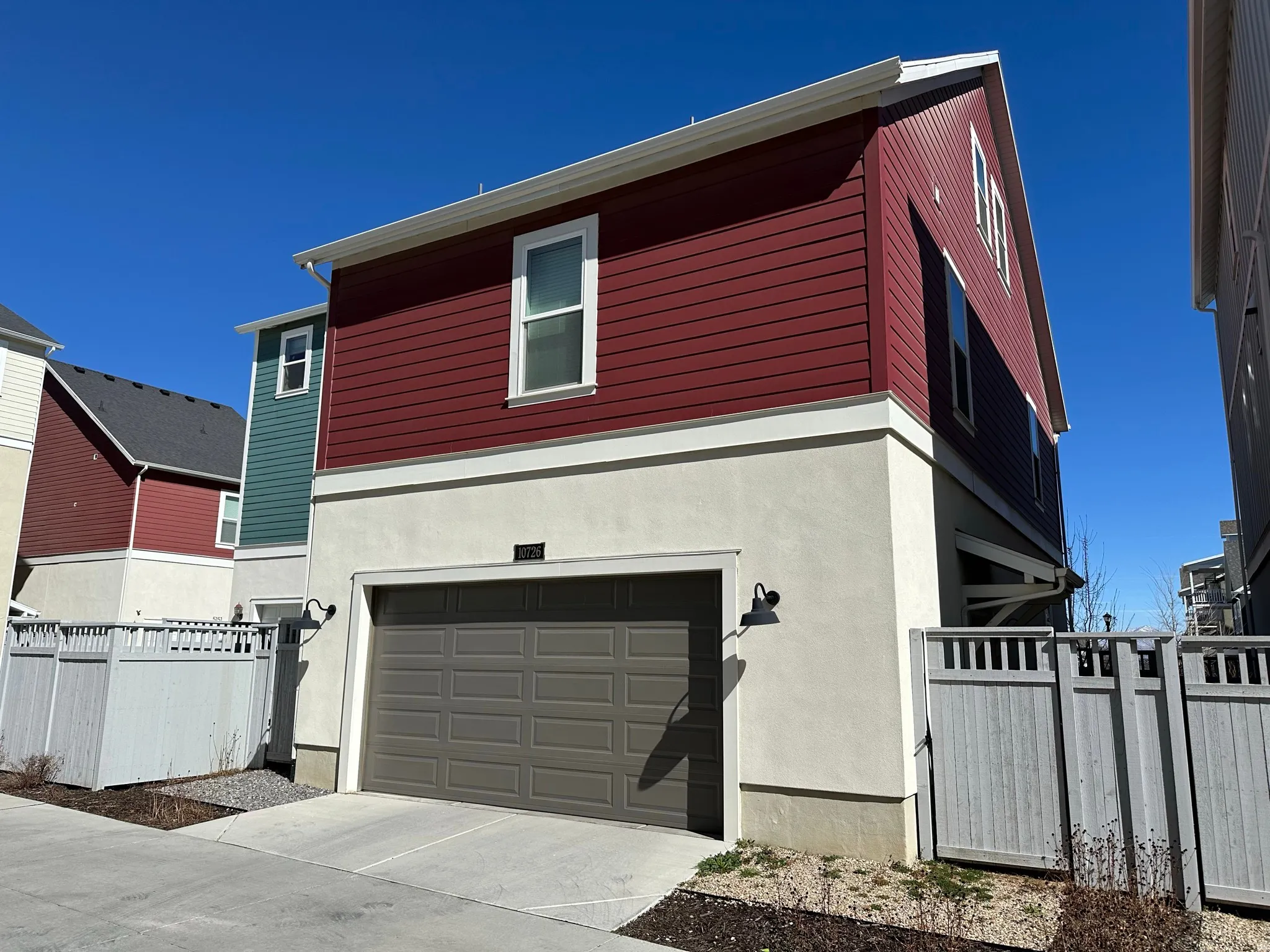 Rear of home