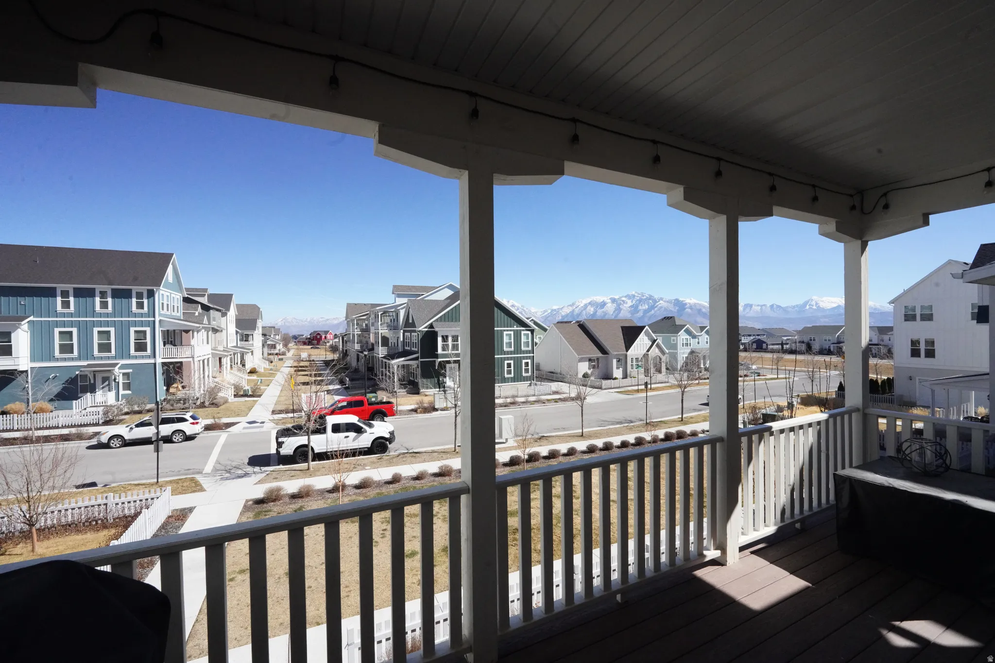 Deck with mountain views