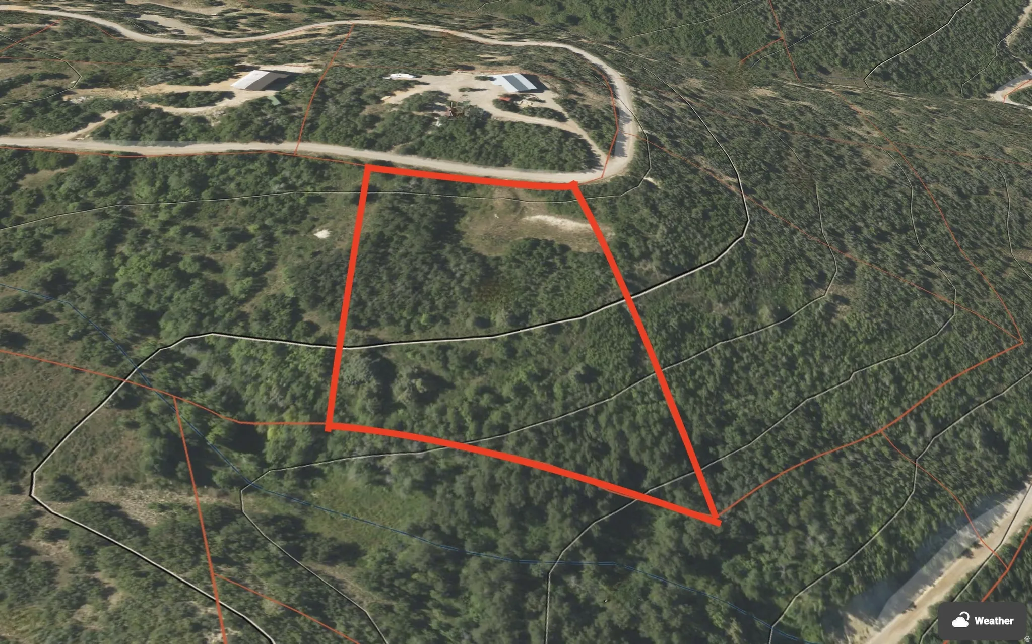 Map of property location featuring property boundaries highlighted