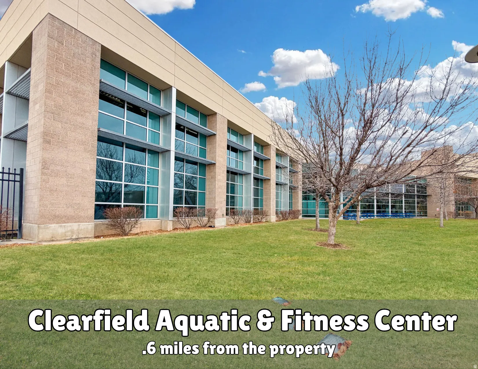 Clearfield aquatic center located 0.6 miles from the property