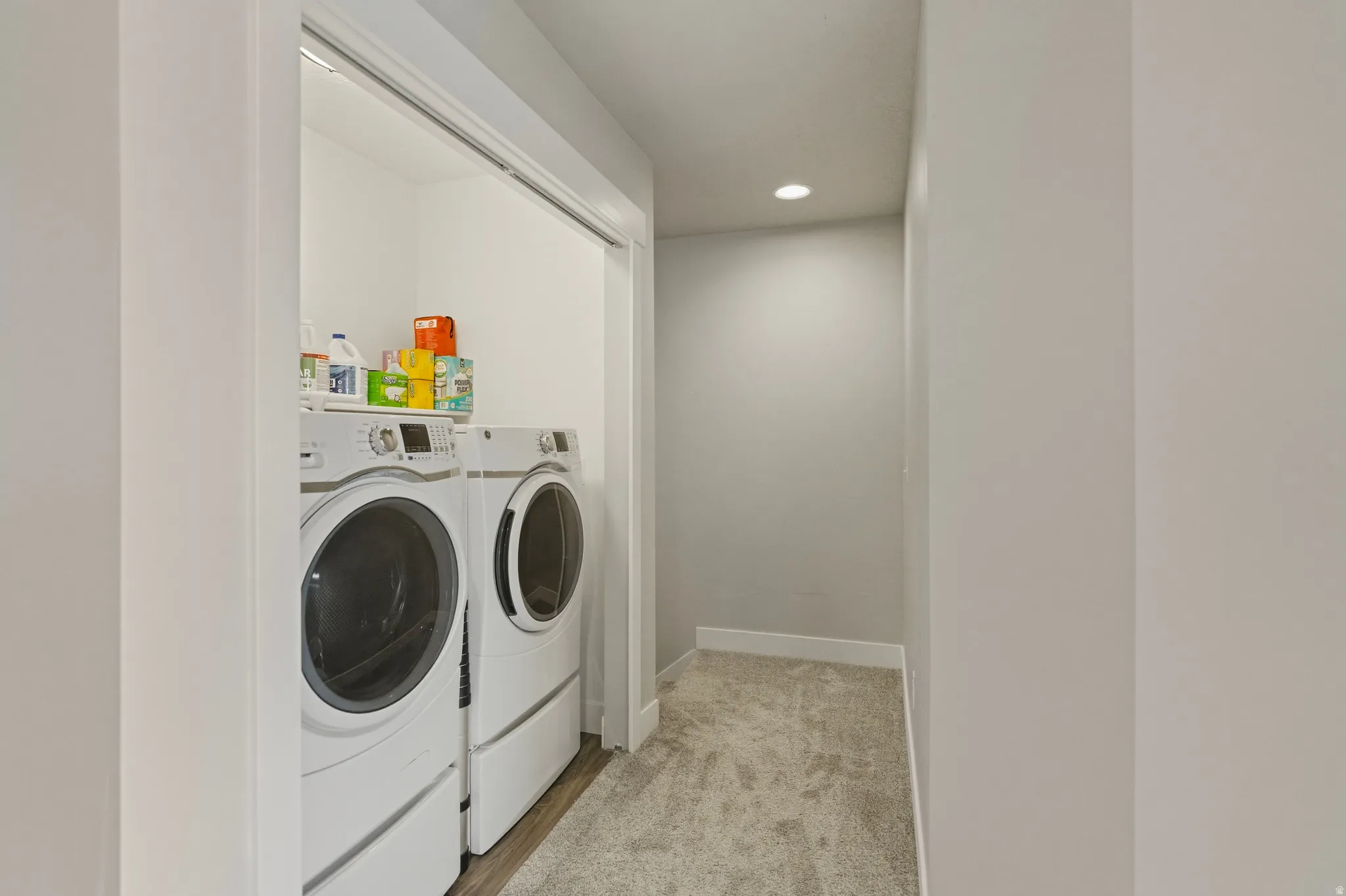 Upstairs laundry room