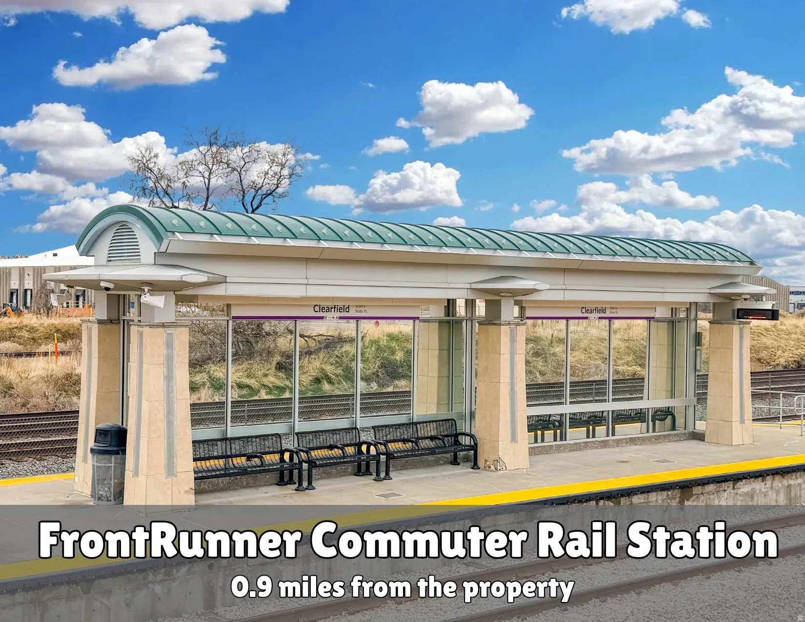 Front Runner Commuter Rail Station 0.9 miles away from the property