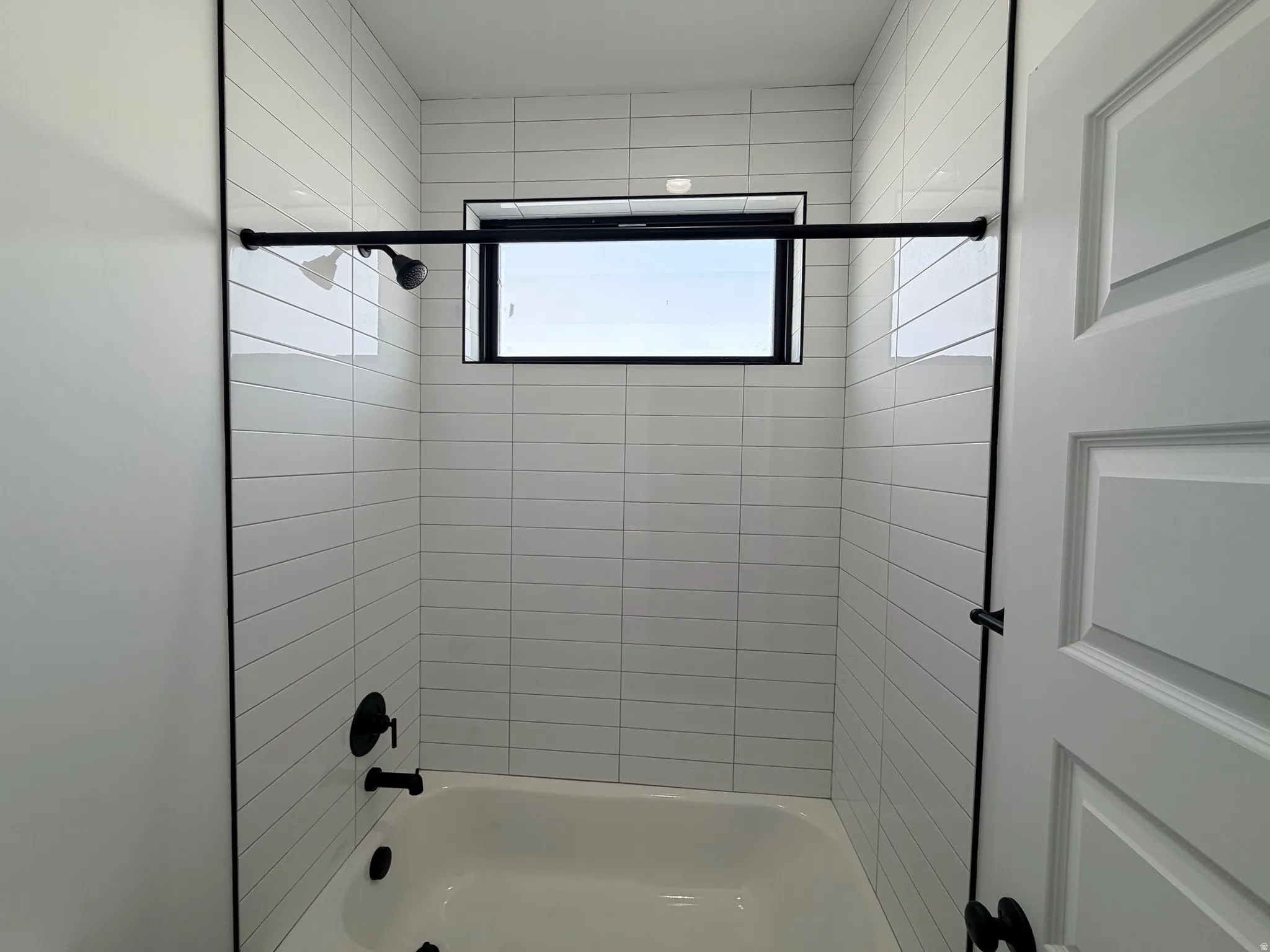 Bathroom with washtub / shower combination