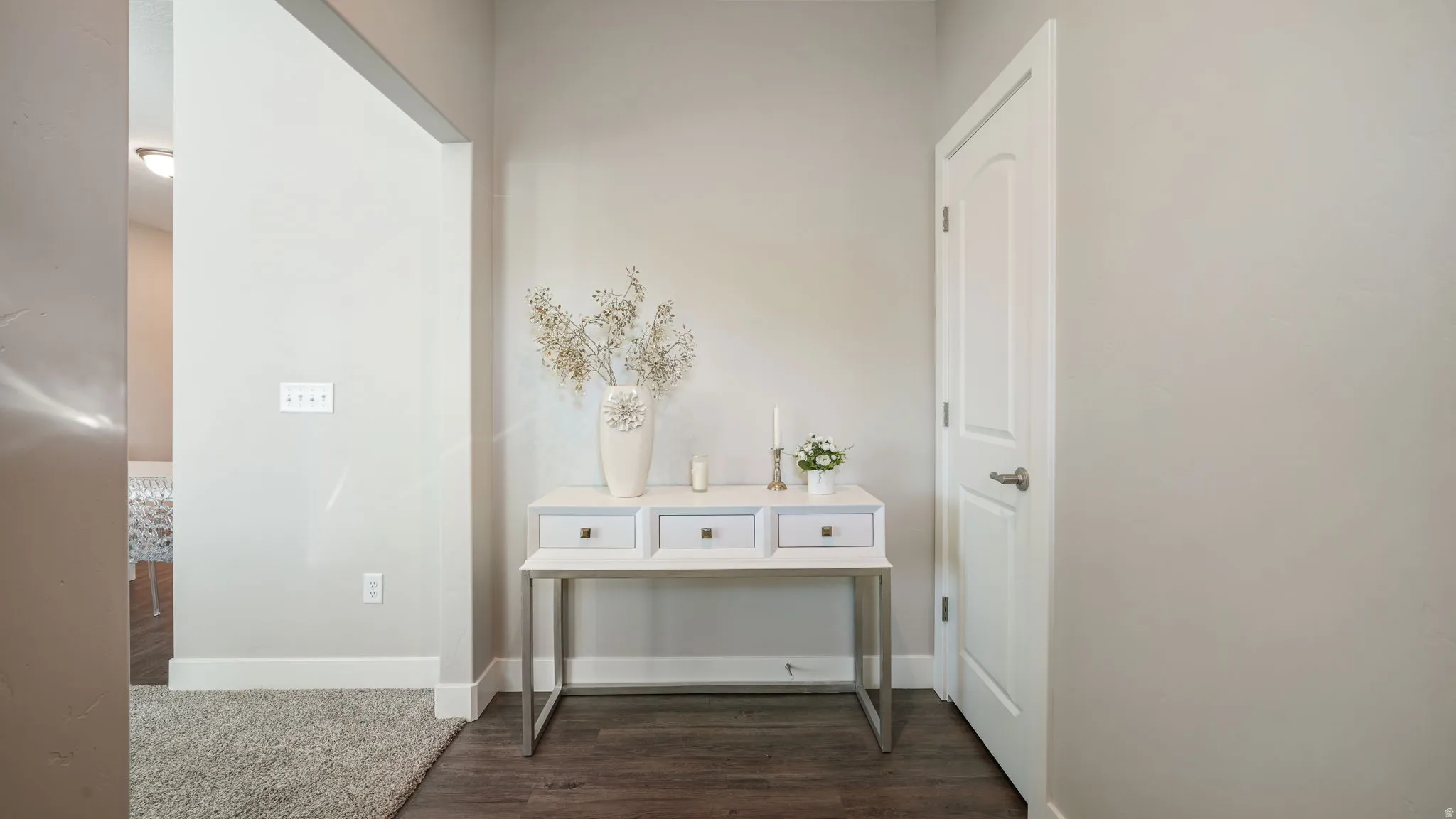 Entryway with coat closet