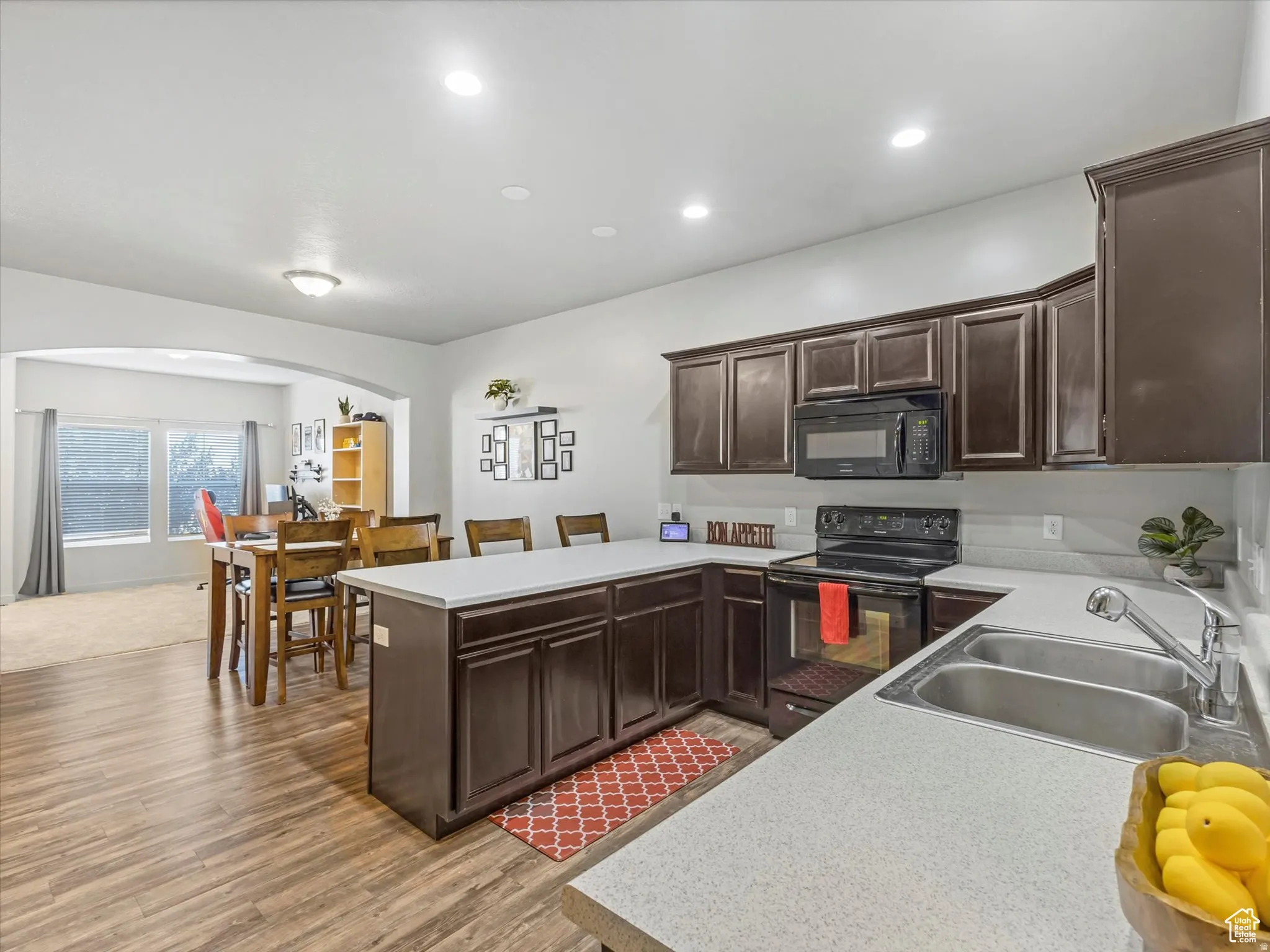 Kitchen with In-Kitchen Dining - extends to the Family Room