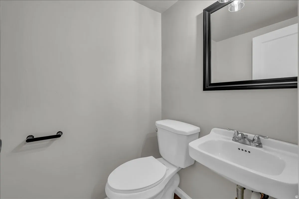 Upstairs unit half bathroom
