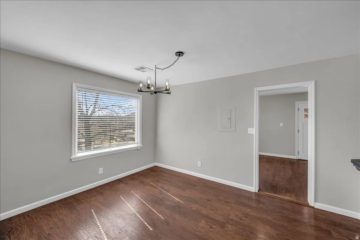 Upstairs unit dining room