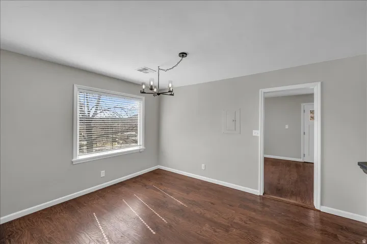 Upstairs unit dining room