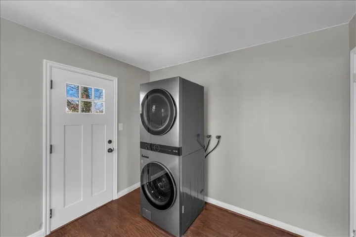 Upstairs unit laundry