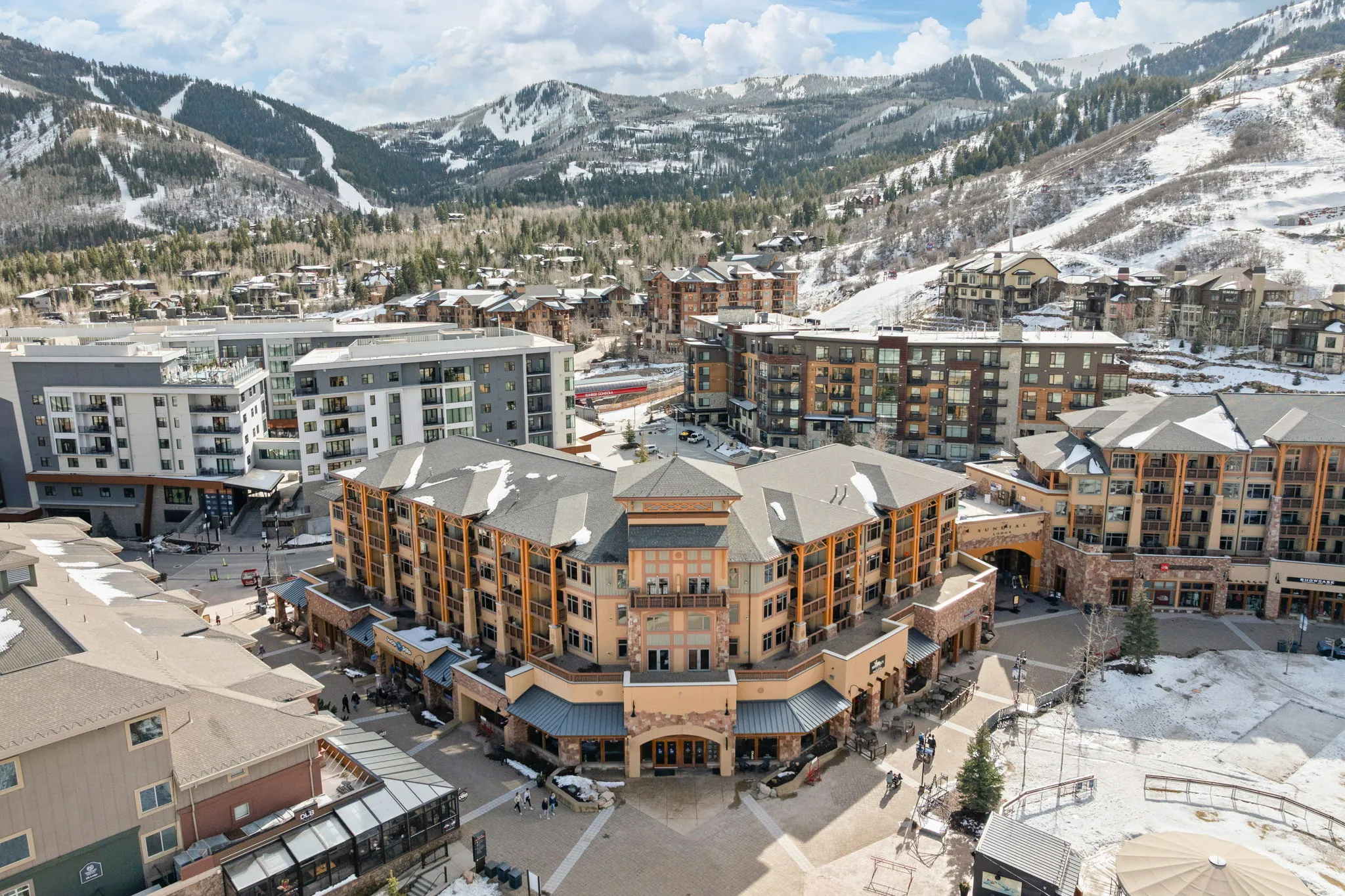 Aerial view of mountains