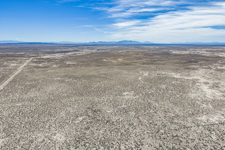 Aerial view of a mountain backdrop