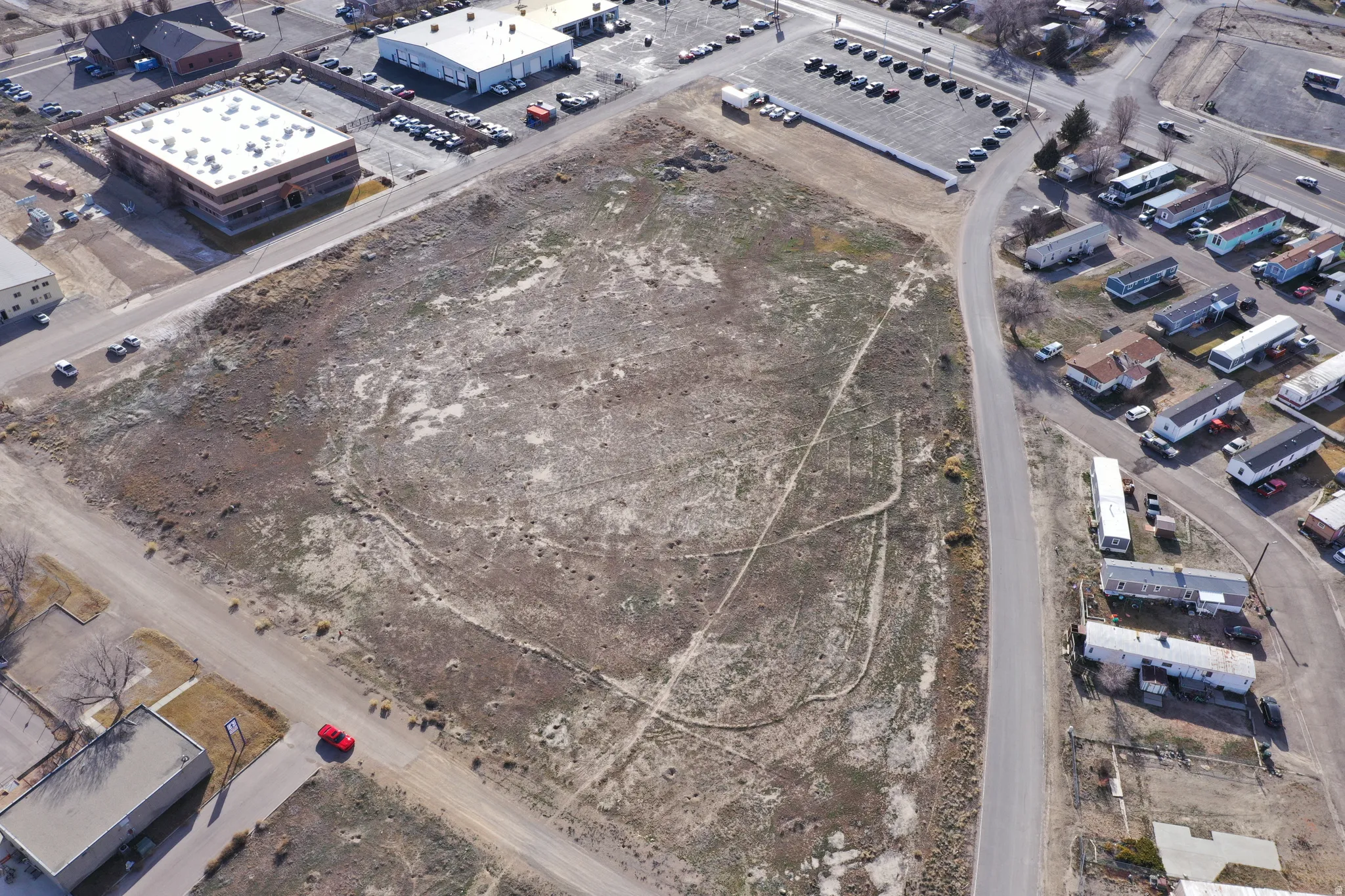 Aerial overview of property's location