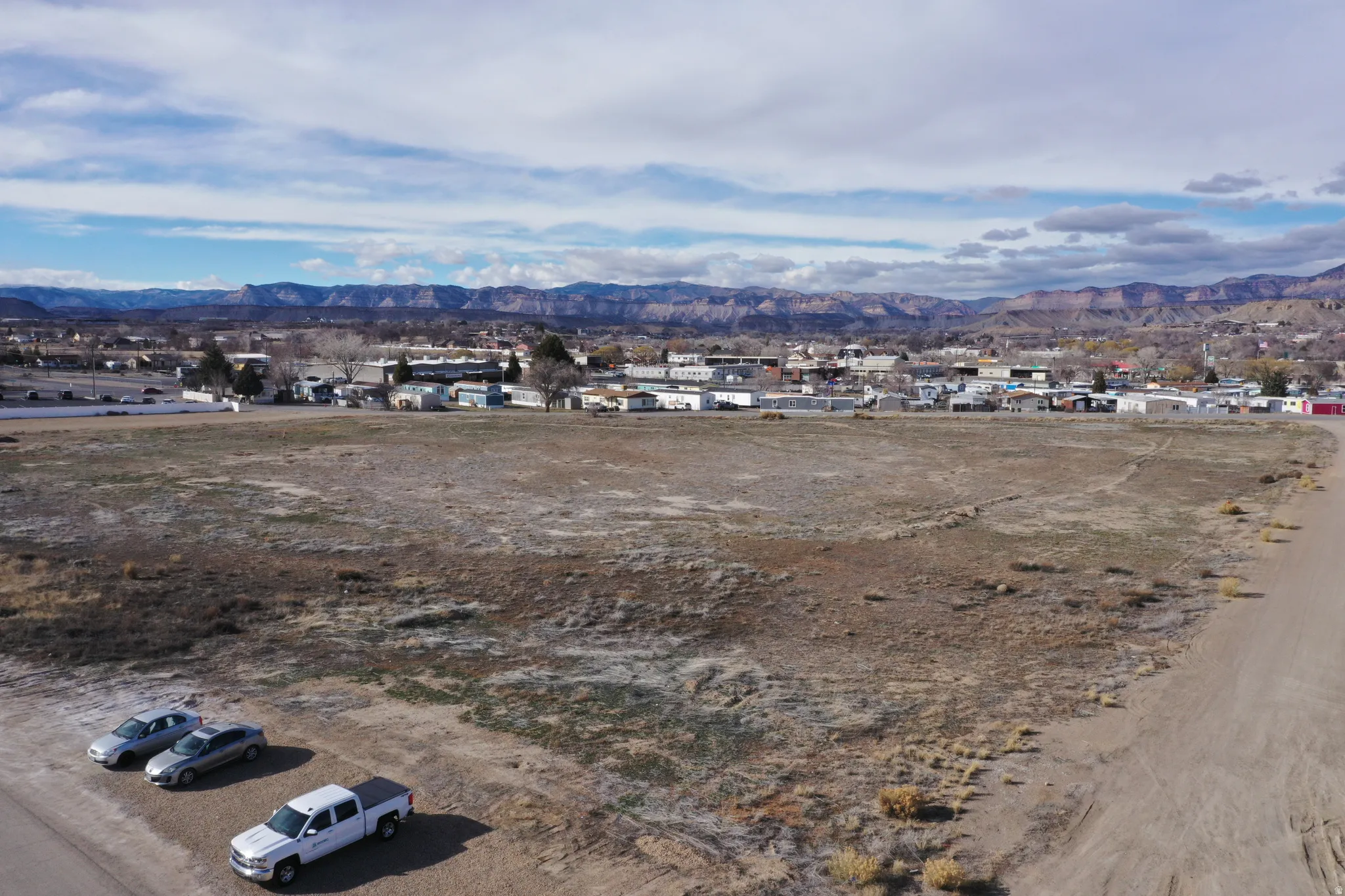 Mountain view with nearby suburban area