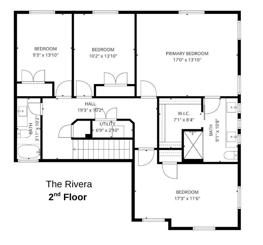 floor plan of 2nd floor