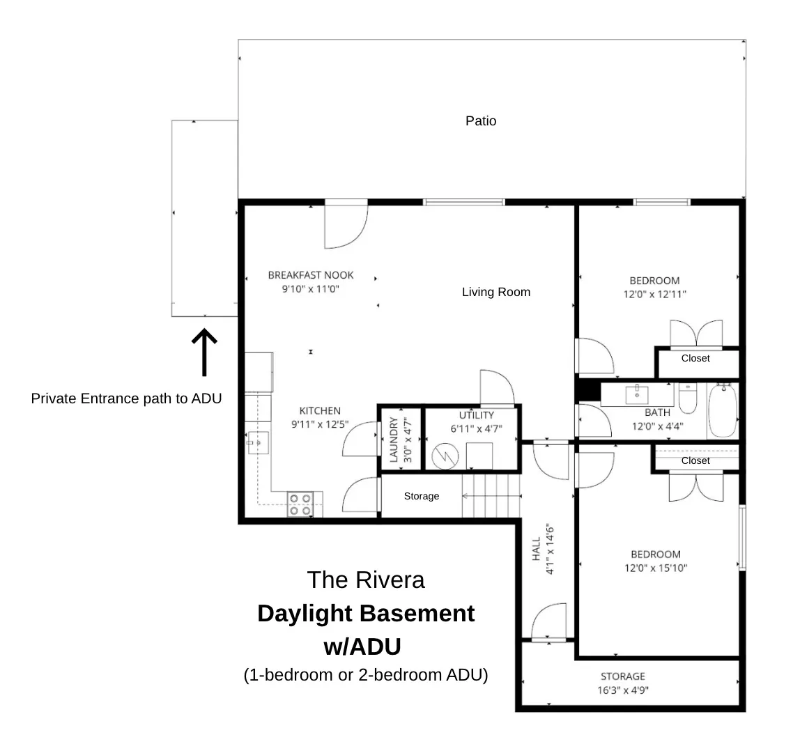 floor plan of basement