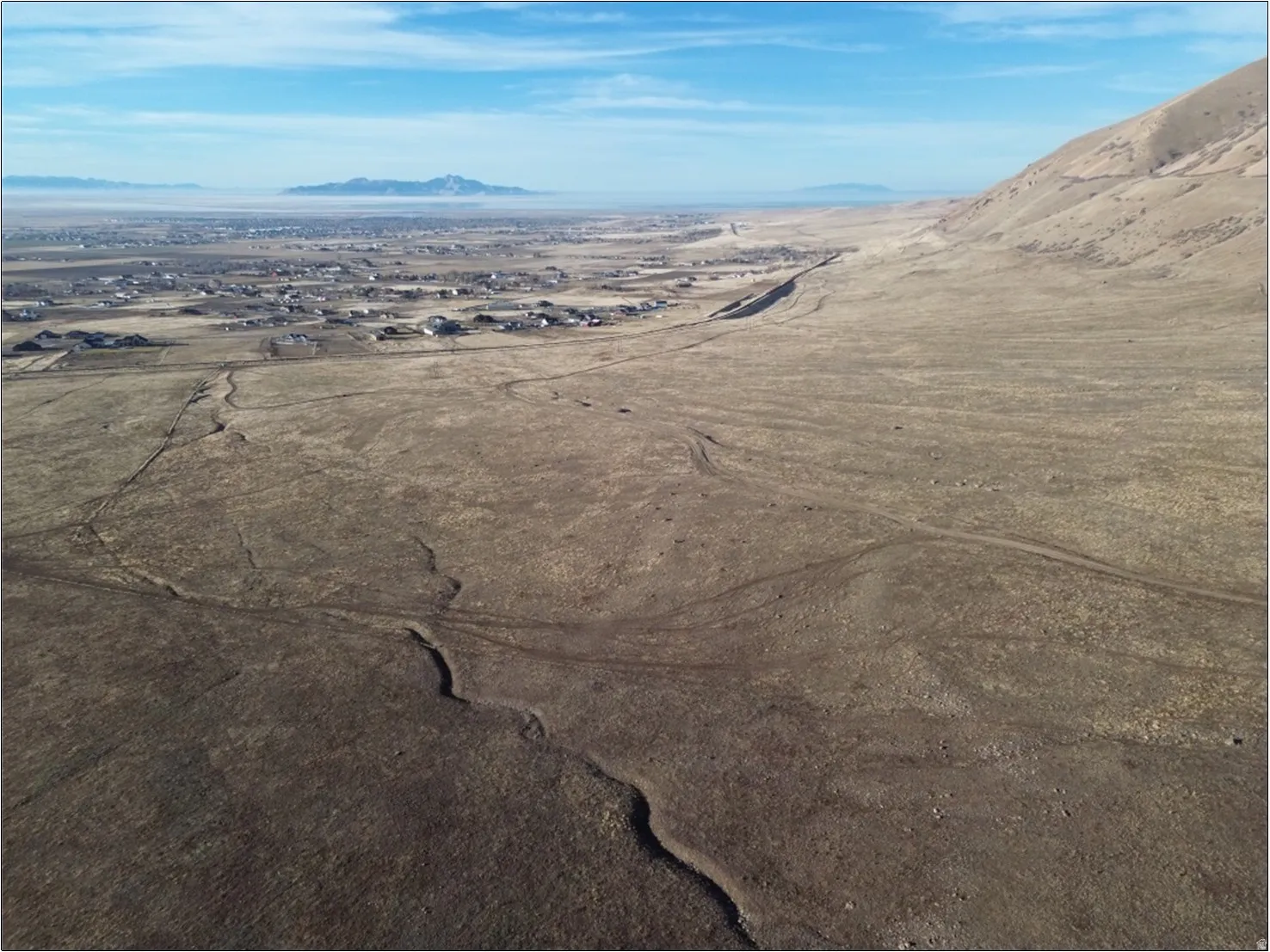 View of mountain background featuring rural landscape and a desert landscape