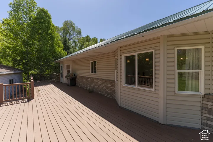 Back deck.