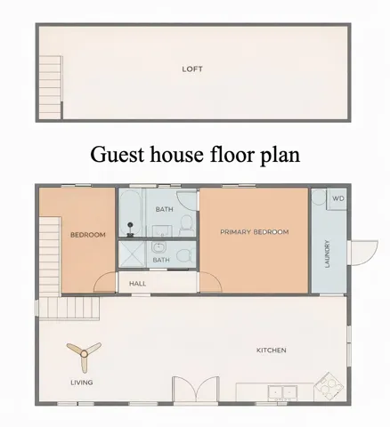 View of room layout