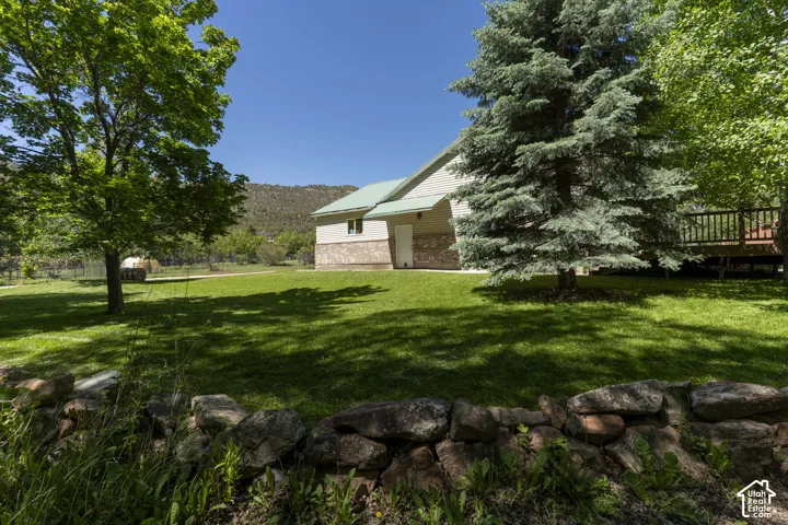 Main house east lawn area.