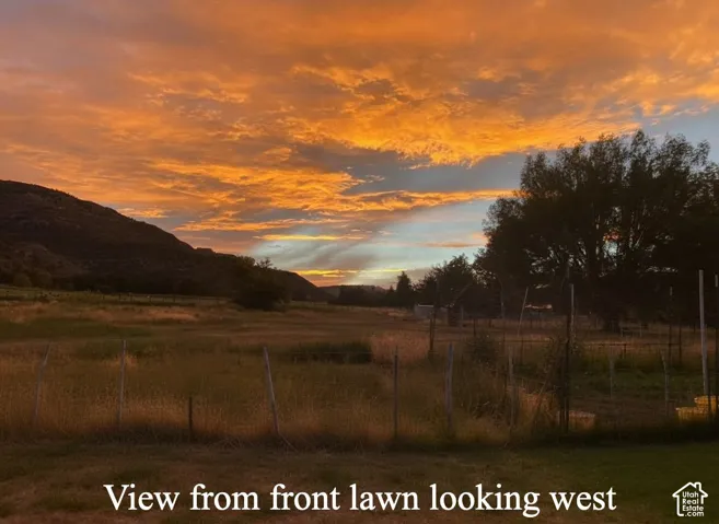 Beautiful sunsets.  Facing W.