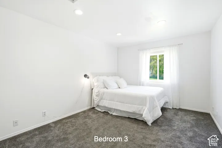 Bedroom facing N.