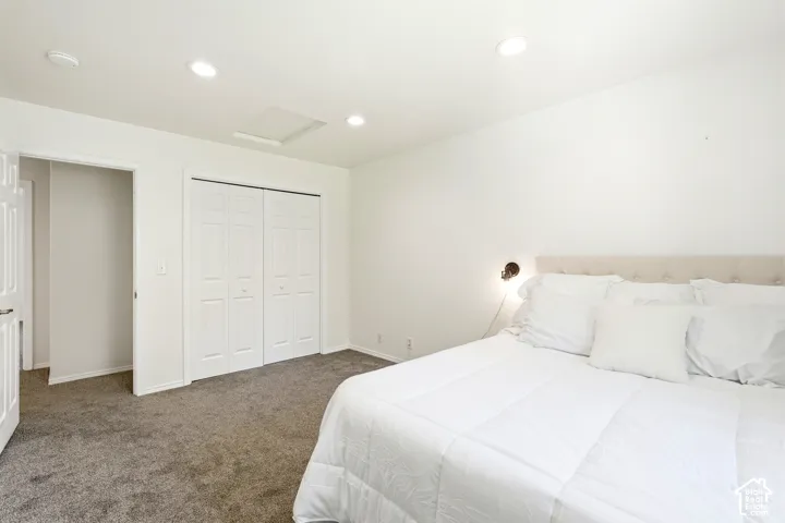 Bedroom facing N.