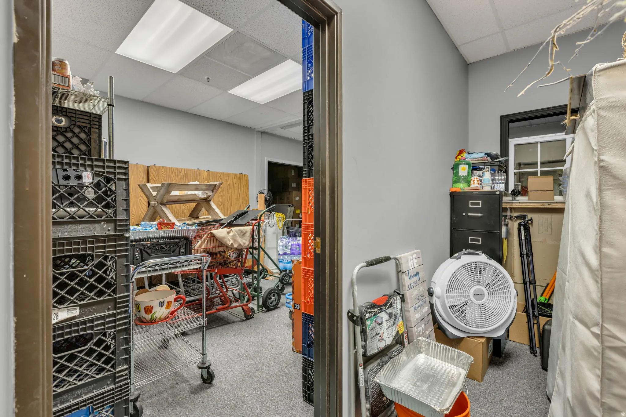 View of storage room