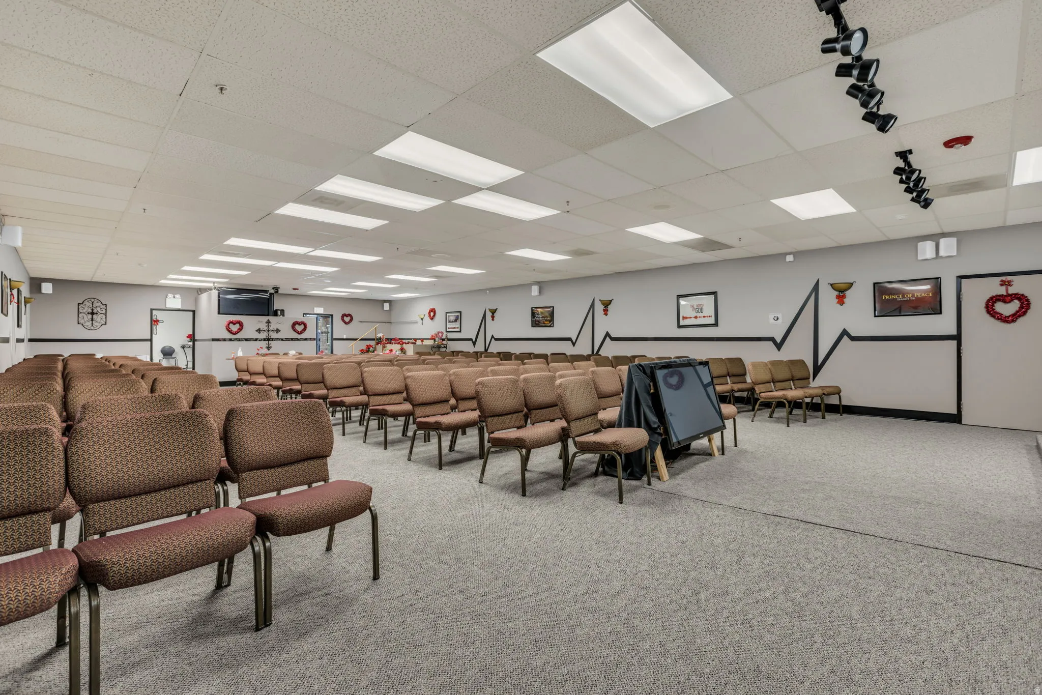 Misc room featuring a paneled ceiling