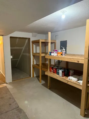 Storage with electric panel
