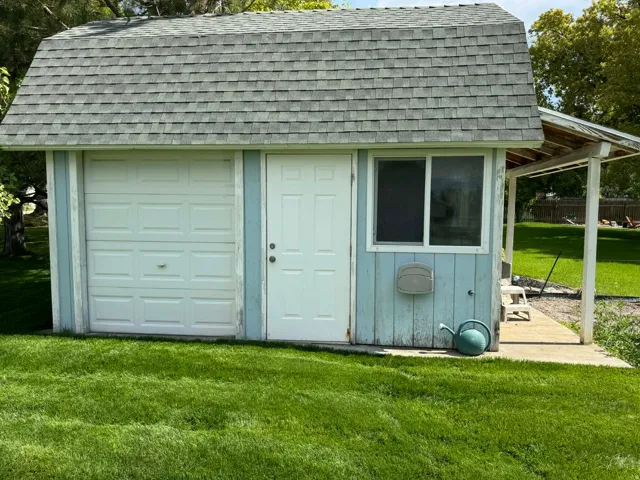 View of outbuilding