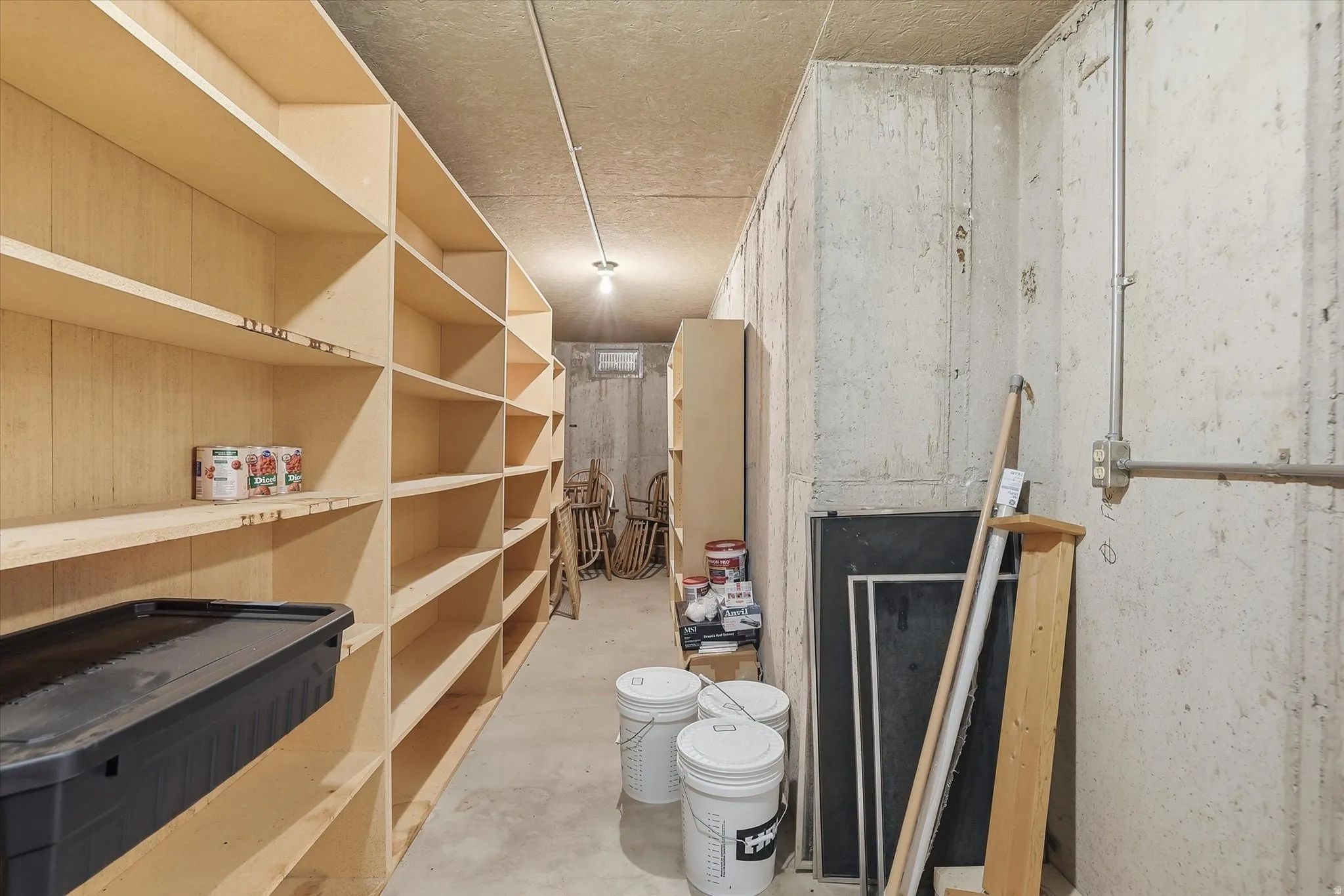 View of storage area