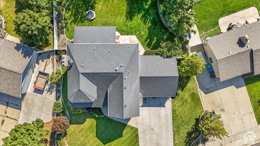 View from above of property