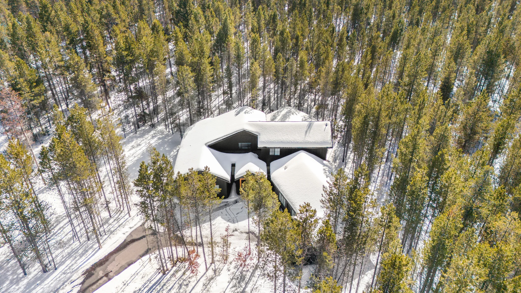 View from above of property